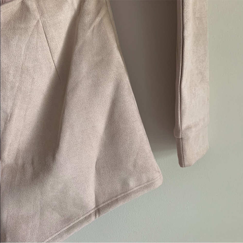 Sabo Skirt Suede Dallas Playsuit Romper Small Holiday Blush Pink - Picture 6 of 8